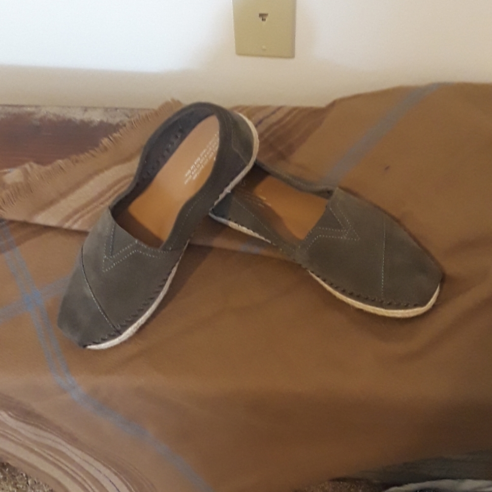 Olive green espadrilles